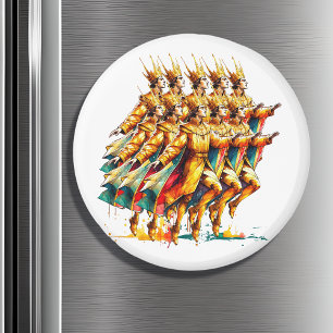 Ten Lords a-Leaping   Twelve Days of Christmas Magnet