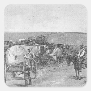 Ten Minutes Before the Great Rush Square Sticker