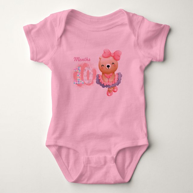 Ten months baby bodysuit (Front)