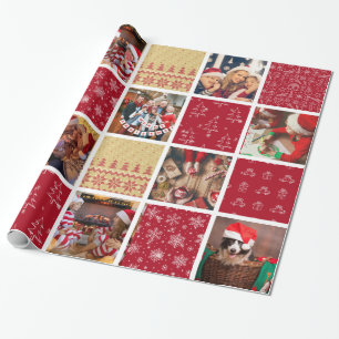 Ten Photo Christmas Wrapping Paper