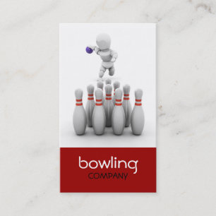Ten Pin Bowling Business Card
