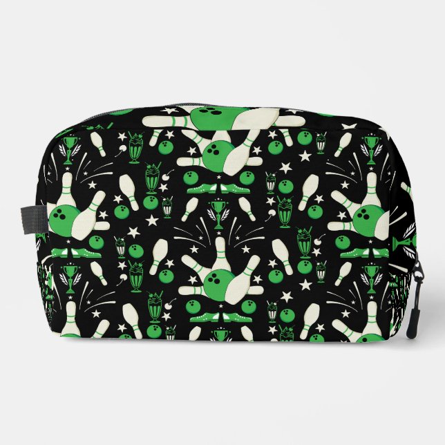 Ten Pin Bowling Home Decor Dopp Kit (Front)