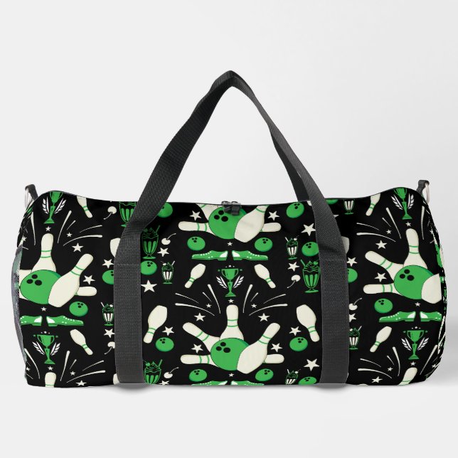 Ten Pin Bowling Home Decor Duffle Bag (Back)