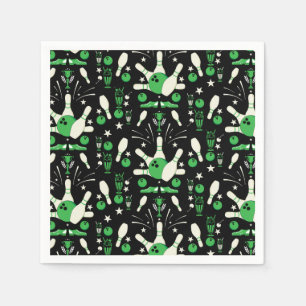 Ten Pin Bowling Home Decor Napkin