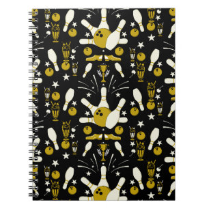 Ten Pin Bowling Home Decor Notebook