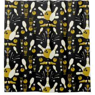 Ten Pin Bowling Home Decor Shower Curtain