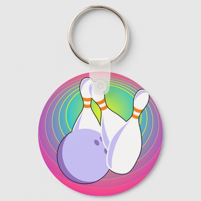 Ten Pin Bowling Key Ring (Front)