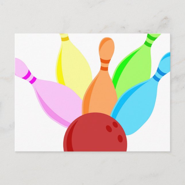 Ten Pin Bowling Postcard (Front)