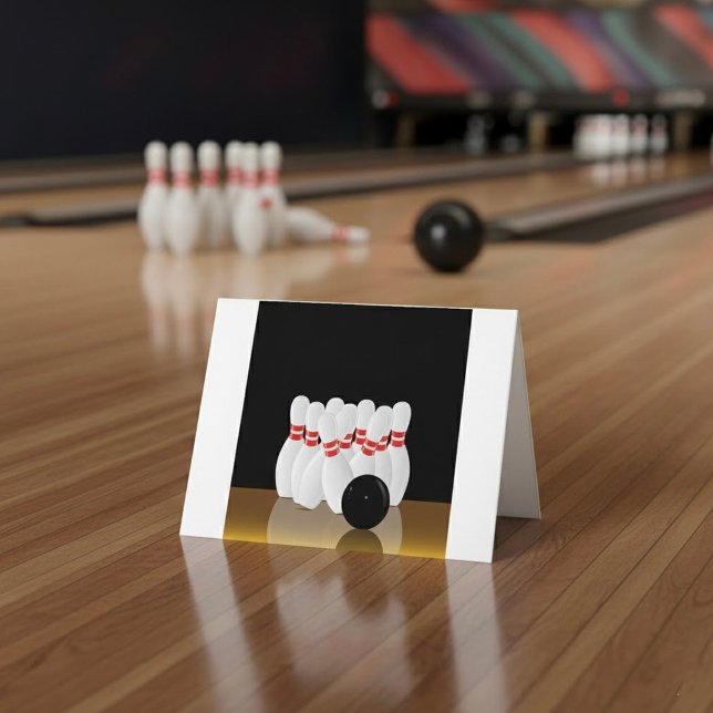 Ten Pin Bowling Strike Thank You Card (Creator Uploaded)