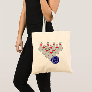 Ten Pin Bowling Tote Bag