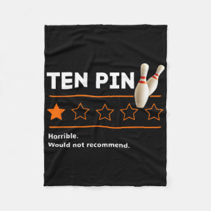 Ten Pin One Star-review Horrible Would Not Recomme Fleece Blanket