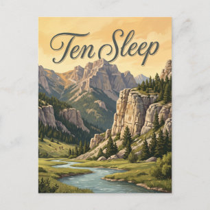 Ten Sleep, Wyoming Postcard