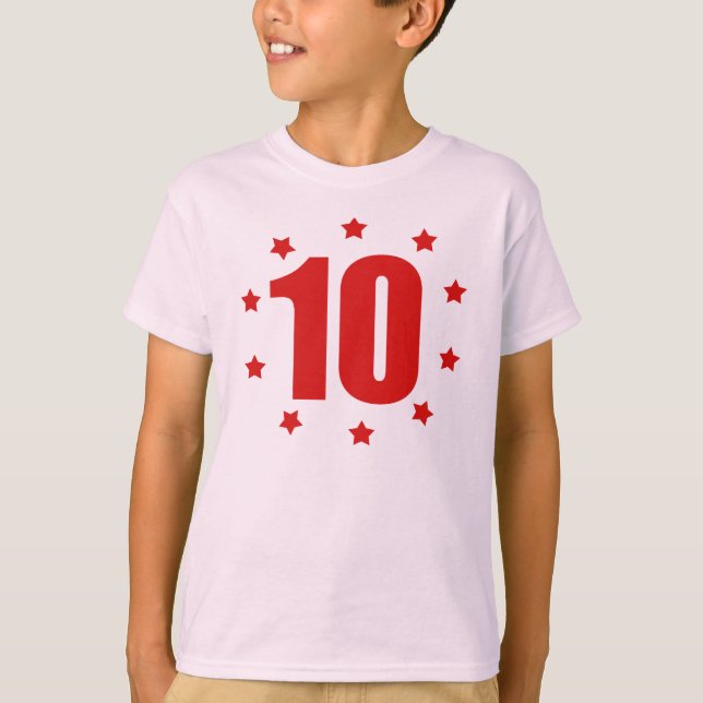 TEN Stars 10th BIRTHDAY Tee (Front)