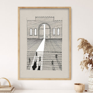 Ten Virgins Parable, Jesus artwork, Jesus Parable, Poster