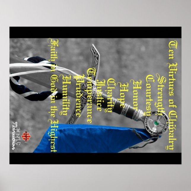 Ten Virtues of Chivalry Poster (Front)