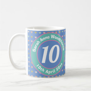 Ten Years Old. Birthday. Coffee Mug