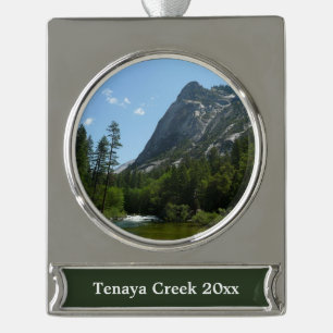 Tenaya Creek in Yosemite National Park Silver Plated Banner Ornament
