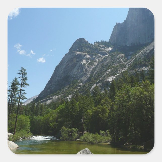 Tenaya Creek in Yosemite National Park Square Sticker (Front)