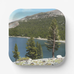 Tenaya Lake in Yosemite National Park Paper Plate