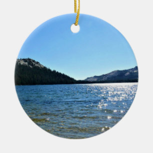 Tenaya Lake, Tuolumne Meadows, Yosemite, CA Ceramic Ornament