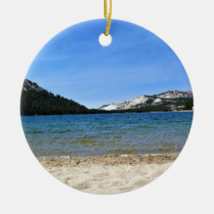 Tenaya Lake, Yosemite, CA Ceramic Ornament