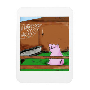 Tender and Juicy Charlotte's Web Cartoon Magnet