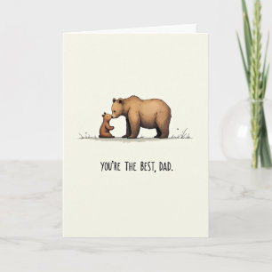 Tender Bear Fathers Day Card