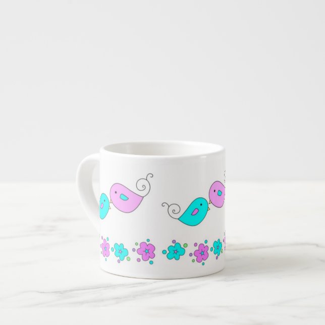 Tender Birds Espresso Cup (Front Left)