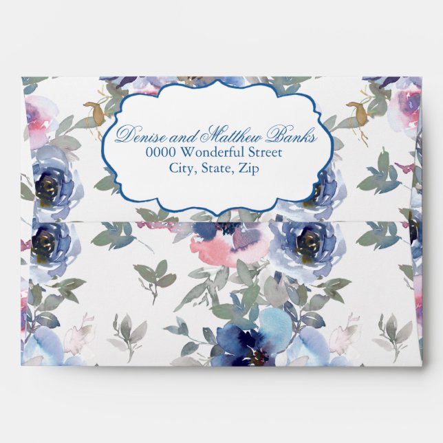 Tender Collection Skydiver Blue     Envelope (Back (Top Flap))