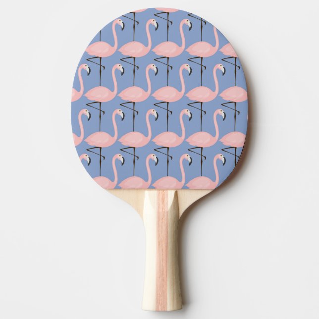 Tender Flamingo Pattern Ping Pong Paddle (Front)
