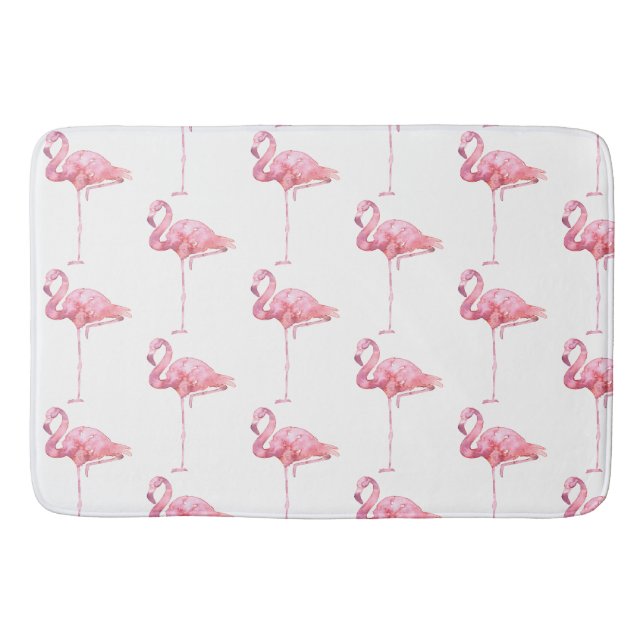 Tender Flamingo Series Design 1 Bath Mat (Front)