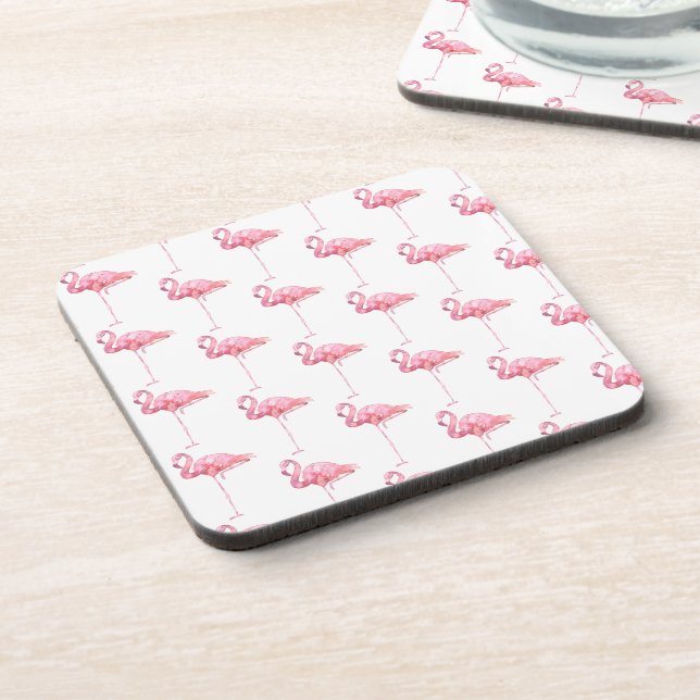 Tender Flamingo Series Design 1 Coaster (Left Side)