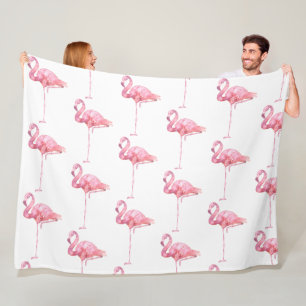 Tender Flamingo Series Design 1 Fleece Blanket