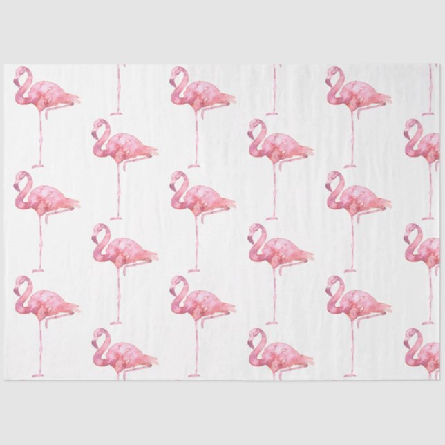 Tender Flamingo Series Design 1 Tissue Paper (Front)