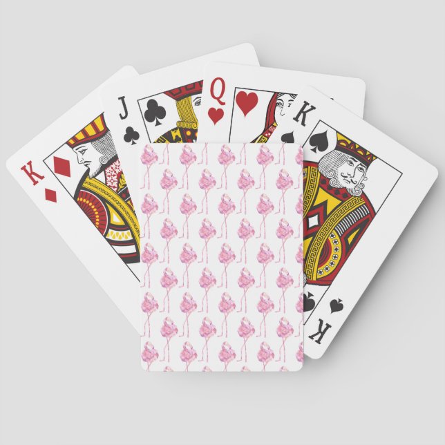 Tender Flamingo Series Design 3 Bicycle Playing Ca Playing Cards (Back)