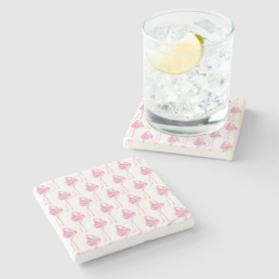 Tender Flamingo Series Design 3  Stone Coaster