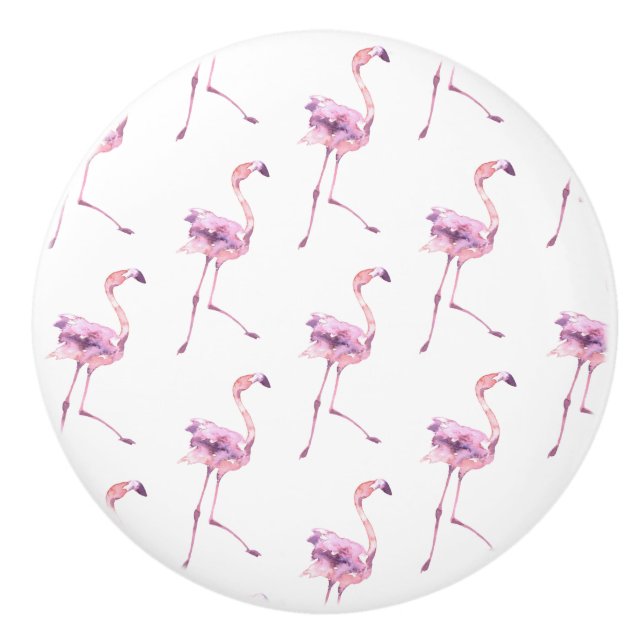 Tender Flamingo Series Design 5  Ceramic Knob (Front)