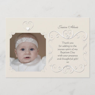 Tender Heart Photo Thank You Card