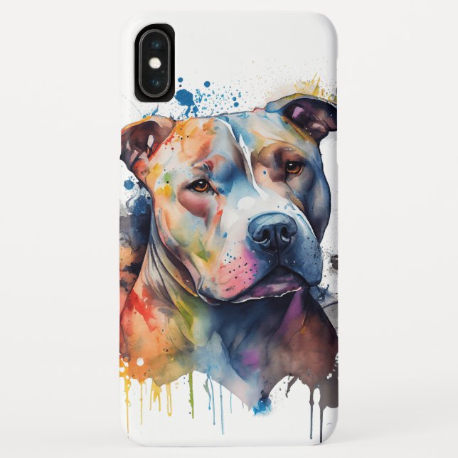 tender look + strong heart: pitbull Case-Mate iPhone case (Back)