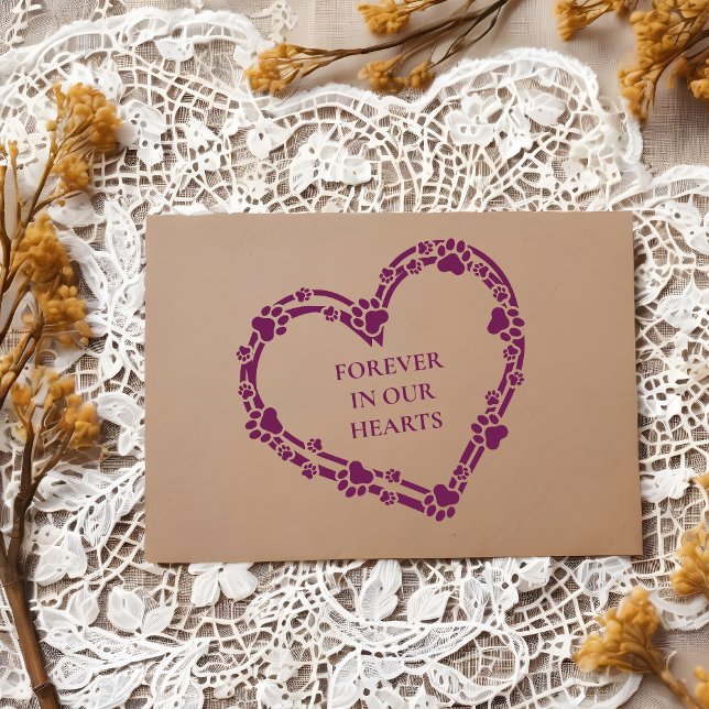 Tender Loving Memorial Heart Pet Paws Print  Rubber Stamp (Pet Paws Print
Tender Loving Memorial Heart Pet Paws Print Rubber Stamp.)