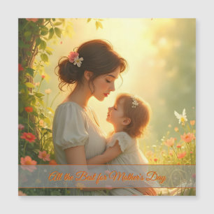 Tender Motherly Love in Blooming Light