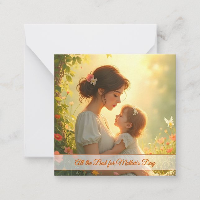 Tender Motherly Love in Blooming Light Card (Front)