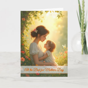Tender Motherly Love in Blooming Light Card