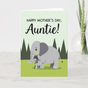 Tender Pachyderm Mothers Day Card