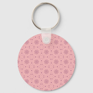 Tender Pink Pixels Key Ring