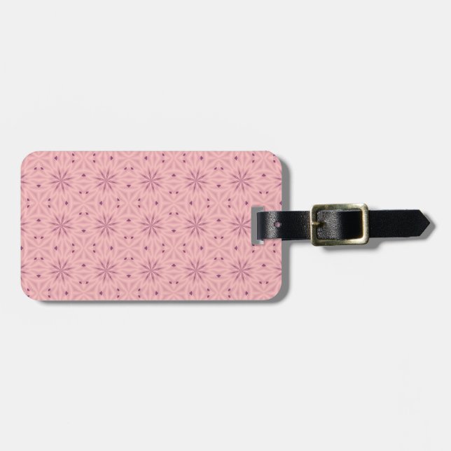 Tender Pink Pixels Luggage Tag (Front Horizontal)