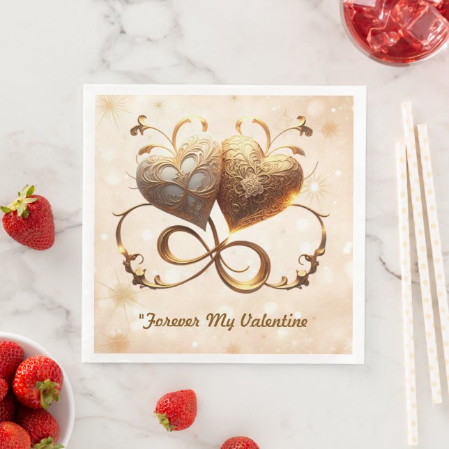 "Tender Valentine Glow" Napkin (Insitu)