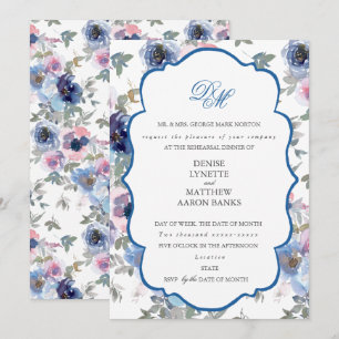 Tender Wedding Set Spun Sugar & Skydiver Blue  Inv Invitation