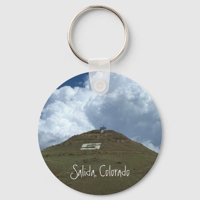 Tenderfoot Hill, Salida, Colorado Key Ring (Front)