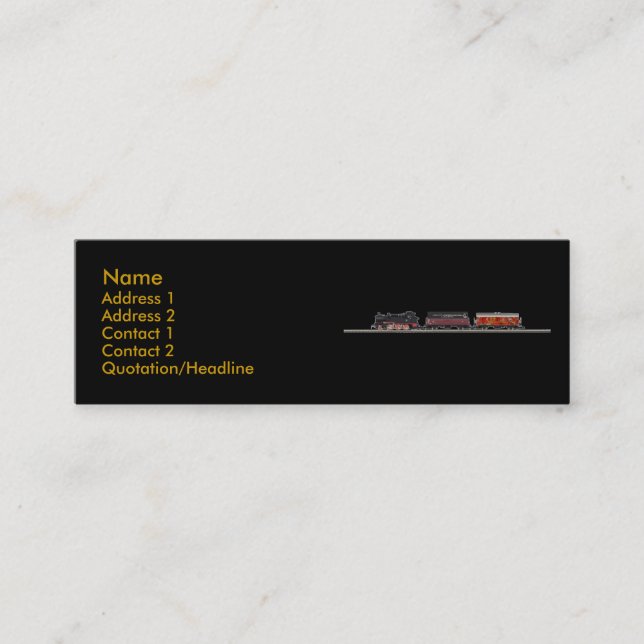 Tenderlokomotive Profile Card (Front)